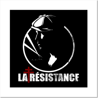 WW2 French Resistance - La Resistance (distressed) Posters and Art